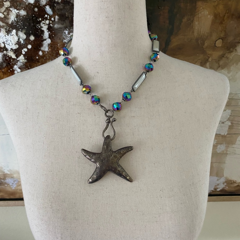 Starfish beaded necklace EC